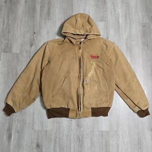 Carhartt Tan Jacket J131 BRN Workwear 125 Years Size XL